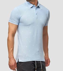 Camiseta polo de alta calidad con estampado antiencogimiento para hombre - Product Image 4