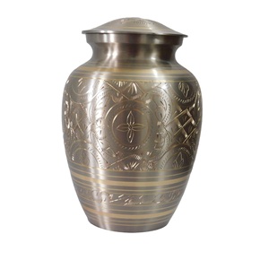 Urnes de crémation d'autocollant imprimé de fleur de couleur verte en métal pour des cendres humaines nouvelle arrivée urnes en aluminium d'animal familier avec l'impression de vert et de fleur - Product Image 6