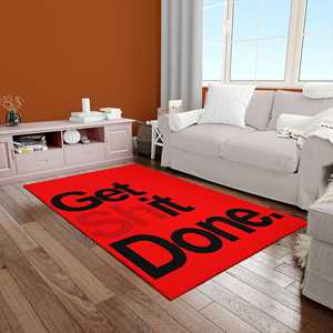 พรม Get Shit Done, พรมสีดำ, พรมสีแดง, พรมคำคม, ของขวัญเพื่อนเจ้าสาว, พรมเชนิลล์ - Product Image 2