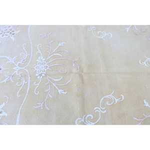 พรมวินเทจขนาด 6x5 ฟุต, พรมตุรกี, พรมลายตารางสีขาวน้ำตาล - Product Image 5