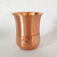 Qualité supérieure, logo personnalisé, écologique, capacité 10 OZ, style minimaliste, métal cuivre, moitié martelé, moitié brossé, poli