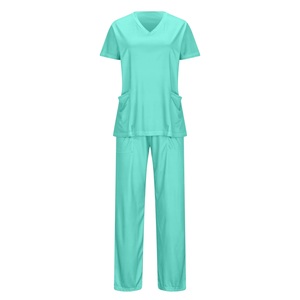 Ensembles d'uniformes d'infirmière UMIQ personnalisés à manches courtes pour femmes, respirants, décontractés, en sergé polyester/coton, pour hôpital – Meilleures ventes 2025 - Product Image 5