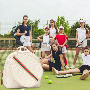 Sac fourre-tout de sport en cuir PU Offre Spéciale imperméable à l'eau en plein air sac de padel pour dames raquette de tennis et Pickleball Gym utilisation - Product Image 6