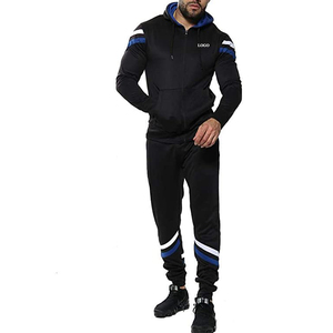 Survêtements de jogging de haute qualité OEM, ensemble de survêtement tendance pour hommes, tissu doux et ajustable, streetwear, logo personnalisé 2026, survêtement de sport - Product Image 1