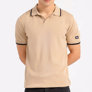 เสื้อยืดผ้าฝ้ายสำหรับผู้ชายเสื้อยืดโปโล100สีพื้นสำหรับ240gsm - Product Image 4