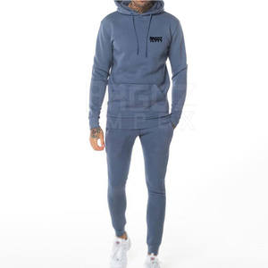 Ensemble de jogging léger 100 % coton pour homme, séchage rapide, respirant, pour le fitness et l'entraînement, motif uni, idéal pour les sports d'hiver (vente en gros) - Product Image 1