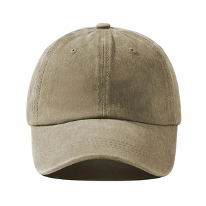 Haute Qualité Vintage Coton Lavé 6-Panneau Casquettes De Baseball Soft Top Sporty Terry Tissu Plaine Blanc Top Sport Chapeaux - Product Image 3