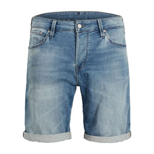 Short d'été quantité minimale de commande pour hommes Pantalon demi-motard couleur Vente en gros à bas prix Jeans droit déchiré OEM personnalisé en denim à longueur courte pour hommes - Product Image 1