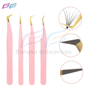แหนบต่อขนตาปลายไฟเบอร์ ผลิตจากสแตนเลสญี่ปุ่น รุ่นมืออาชีพ โดย Bahasa Pro - Product Image 4