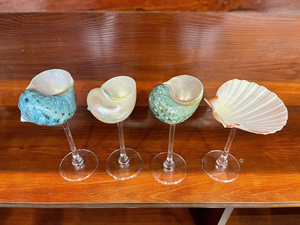 Seashell Wine Cups Gobelet artisanal du Vietnam pour la décoration de bar à cocktails et le service hôtelier - Product Image 4