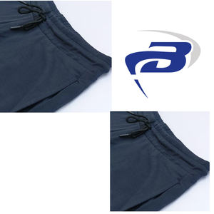 Shorts para hombre, sólidos, bordados, de algodón y poliéster, estilo anime, informales, deportivos, transpirables, de tela de alta calidad. - Product Image 2
