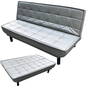 <b>Modern</b> 1.8m Convertible <b>Sofa</b> <b>Bed</b> Reclining and Foldable Wood Frame for Living Room Dining School HOBS01X Gray Color - Product Image 1