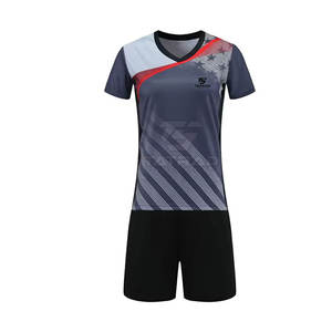 Service OEM Vente en gros de vêtements de sport Uniformes de volley-ball Ensembles imprimés Concevez vos propres maillots à manches courtes et shorts - Product Image 2