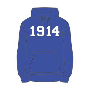 Anno di fondazione 1914 Phi Beta Sigma Pullover blu felpa in cotone greco confraternita abbigliamento personalizzato ricamato Divine Nine HBCU - Product Image 2