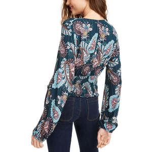 Top in chiffon blu navy per bambini Gypsies & Moondust, taglia piccola, design smock brillante primavera/estate - Product Image 2