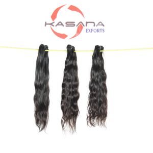 Extensiones de cabello humano de color natural vietnamita fabricado en 100% crudo - Product Image 4