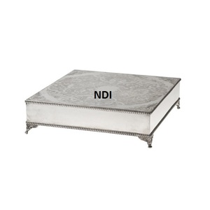Soporte de servidor de pastel de frutas de estilo único Soporte de servicio de pastel de frutas de forma cuadrada de diseñador hecho a mano de calidad superior - Product Image 1