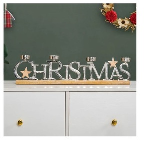 Modern Wooden <b>Pillar</b> <b>Candle</b> Holder Handcrafted for Home Decor Hotel Christmas Parties for New Year's 2025 Direct Import Home - Product Image 6