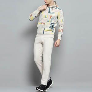 Precio barato Heavyweight Street Wear Hombres Impreso Chándal Secado rápido Tela cómoda Track Pant & Hoodie Set - Product Image 5