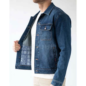 Services OEM haute qualité conception personnalisée hommes veste d'hiver nouveau Design 2025 veste en jean pour hommes - Product Image 5