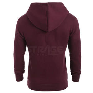 Prix de gros d'usine 2025 – Nouveaux sweats à capuche zippés pour hommes, décontractés, couleur unie, personnalisables avec logo, en tissu polaire écologique de haute qualité - Product Image 3