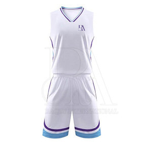 ชุดบาสเก็ตบอลผ้าโพลีเอสเตอร์100% ชุดระบายอากาศผลิตจากปากีสถาน - Product Image 2