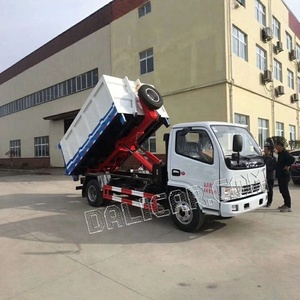 Factory Price Dongfeng 6 Wheels <strong>Small</strong> Hook Lift <strong>Truck</strong> 4x2 Detachable Carriage <strong>Garbage</strong> <strong>Truck</strong> - Product Image 2