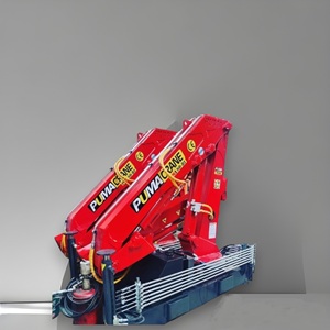 PUMACRANE Grúas montadas en camión Turquía La mejor calidad Construcción fuerte Pluma de nudillo hidráulico Caja de cambios Bomba de motor Núcleo de engranaje - Product Image 1