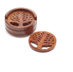 <b>Epoxy</b> decorative <b>Resin</b> Coasters Set With Ocean Decorative Gift with handmade use best quality <b>resin</b> color and natural wood color - Product Image 4