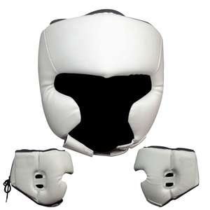 Casque de boxe professionnel à succès, en cuir, personnalisé, de haute qualité, respirant, réglable, durable, vêtements de sécurité - Product Image 6