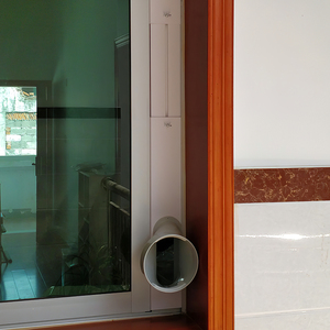 Kit de joint de fenêtre AC <span class=keywords><strong>portable</strong></span> réglable, plaques en PVC + adaptateur de tuyau d'échappement, convient aux fenêtres coulissantes 20-130 cm - Product Image 4