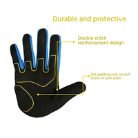 Gants de cyclisme à doigts complets bon marché en gros pour les courses de motocross et l'utilisation de la salle de sport
