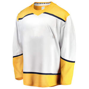 เสื้อเจอร์ซีย์ทีม100% เสื้อฮ็อกกี้น้ำแข็งพิมพ์ลายซับลิเมชันทำจากโพลีเอสเตอร์เสื้อกีฬาฮอกกี้น้ำแข็งระดับพรีเมียม - Product Image 6