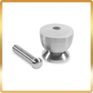 Molinillo de hierbas y especias, mortero y Maja de aluminio para herramienta de cocina, mortero y Maja de acero inoxidable, fabricante de India - Product Image 6