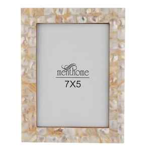 Marcos de fotos de resina con incrustaciones de hueso personalizadas hechas a mano, marco de fotos con incrustaciones de fregona pulida para regalar - Product Image 4