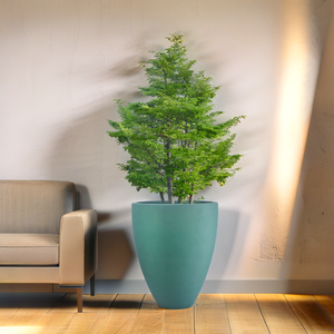 Meilleure offre Matériau en fibre de verre FRP de qualité supérieure Décoration de jardin intérieur extérieur Pot de fleur de sol en forme de qualité supérieure pour la maison - Product Image 2