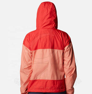 Chaquetas transpirables de moda para mujer de calle para chaquetas cortavientos de Hip Hop de color personalizado con capucha - Product Image 2