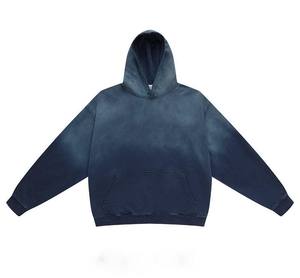 2024 haute qualité 100% coton entraînement vêtements de sport haut Design à la mode hommes Hip Hop Jogging sweats à capuche avant Logo hiver caractéristiques solide - Product Image 3