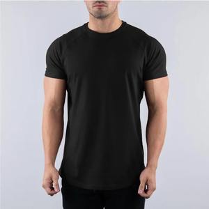 T-shirt à manches courtes décontracté skinny pour hommes, sweat-shirt à manches courtes pour hommes, gym, fitness, sport, sweat-shirt en coton pour hommes, été - Product Image 5