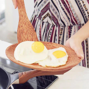 Assiette en bois de noix de coco ovale artisanale | Vaisselle naturelle pour salle à manger écologique, hôtel, décor de cuisine | Qualité d'exportation du Vietnam - Product Image 6