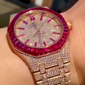 Reloj de Diamantes Moissanite DEF de Alta Calidad, Estilo Hip Hop, Movimiento Miyota de Lujo, Correa de Acero Inoxidable, Esfera de Cristal - Product Image 2