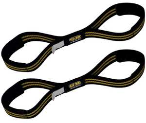 Logotipo personalizado Levantamiento de pesas Figura 8 100% Correas de algodón Últimos diseños Figura 8 transpirable Correas de levantamiento de pesas - Product Image 6