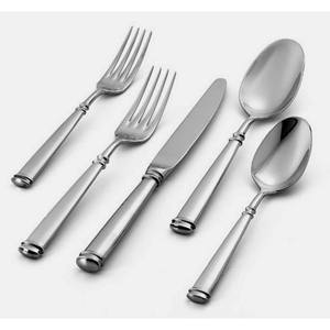 Silver Plated Mirror Polished Triangle End Handle Stainless Steel <b>Cutlery</b> Elegant Dinnerware Knife Fork Set for Back to School - Product Image 5