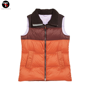 Chaleco de plumón transpirable ultraligero para mujer y hombre, Chaleco Corto con diseño cómodo de algodón sin mangas cálido a prueba de viento - Product Image 6