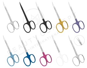 Ciseaux de manucure durables en gros – Ensemble spécial de ciseaux à cuticules courbés avec lames en acier inoxydable à pointe fine - Product Image 2
