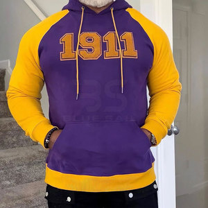 Nouvel arrivage de sweats à capuche brodés pour hommes tissu à séchage rapide tenue décontracté col à capuche motif imprimé solide saison d'hiver prix bon marché - Product Image 4