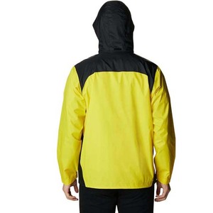 Nouvel arrivage de vestes pour hommes en nylon et polyester à manches longues avec logo personnalisé de couleur contrastée Vestes de pluie de style de rue à vendre - Product Image 2