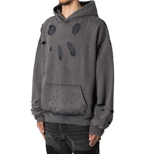 เสื้อสวมหัวแบบสวมหัวสำหรับผู้ชายเสื้อมีฮู้ดแบบสวมหัวผ้าคอตตอนผสมเสื้อผ้าแนวสตรีทไซส์ใหญ่พิเศษงานตามสั่ง - Product Image 3