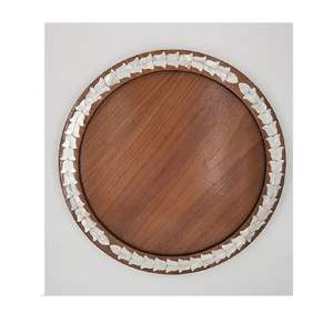 Plato de Madera Árabe con Incrustaciones de Nácar para Servir Chocolate en Eventos de Ramadán con Logotipo Personalizado y Diseño Duradero - Product Image 5