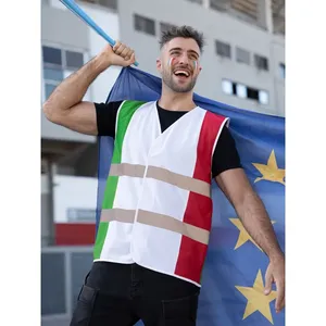 Gilet de sécurité sportif avec drapeau national pour articles de sport - Product Image 1